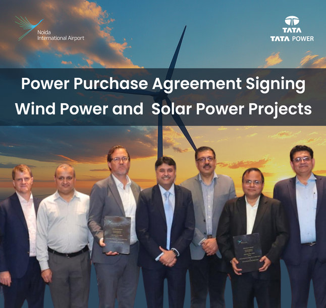 Tata Power and Noida International Airport partner for Solar and Wind Power